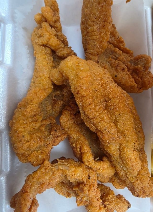 Large Catfish Plate - 5 Filets with (1) Side.