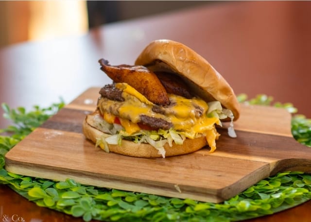 Puerto Rican Burger.