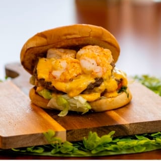 Shrimp and Meat Burger